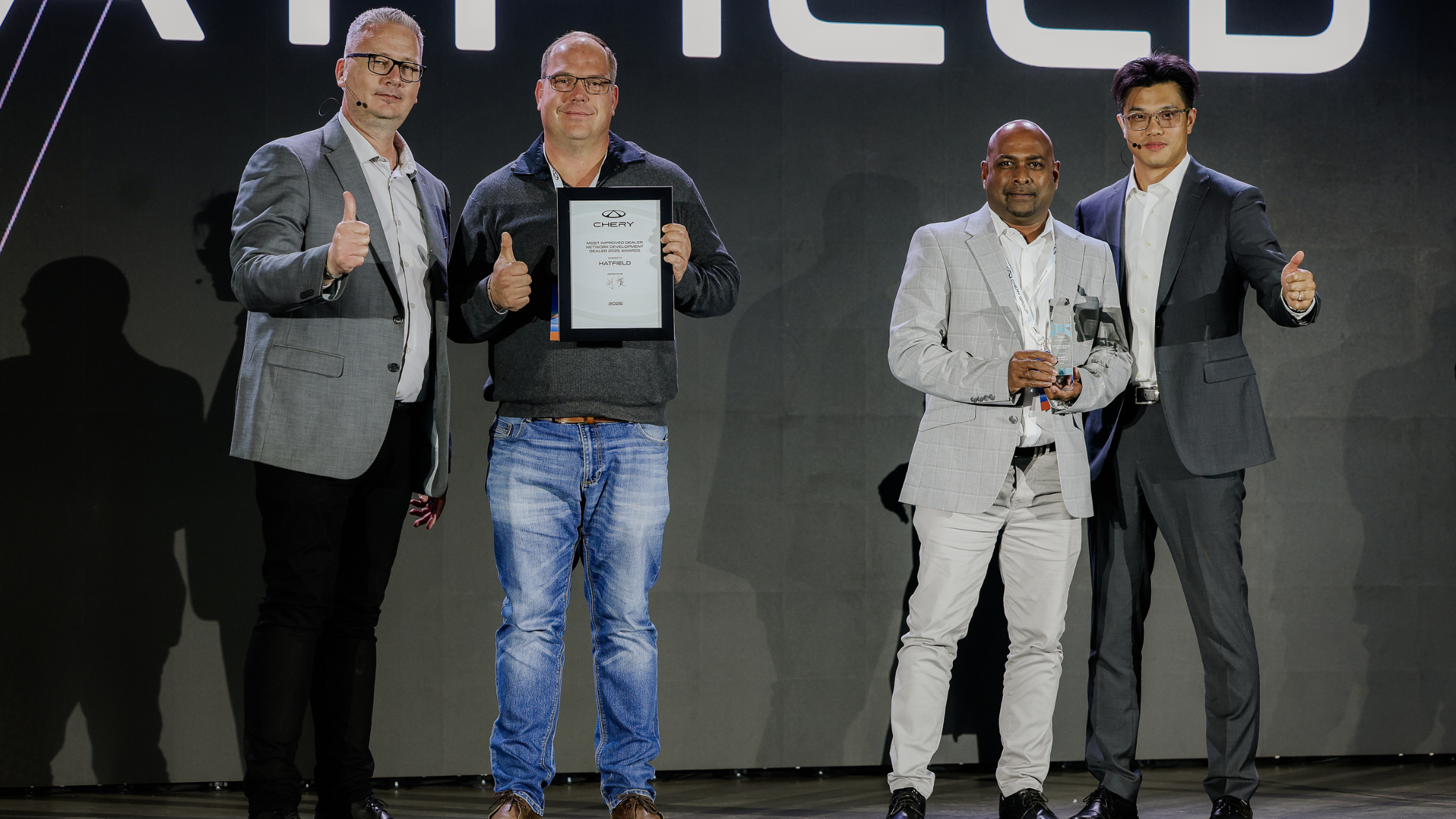 CMH Chery Hatfield - Dealer Award Acceptance